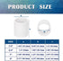 2PCS 2 Inch White PVC Pipe Coupling Adapter Pipe Fitting Couplers Socket x Socket for Sprinkler, Drip Irrigation System, Pipes Extension HE050-2...