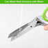 Herb Scissors, Multipurpose Sharp Kitchen Herb Cutter Shears with 5 Stainless Steel Blades, Safety Cover, Cleaning Comb, Cool Kitchen Gadgets for ...