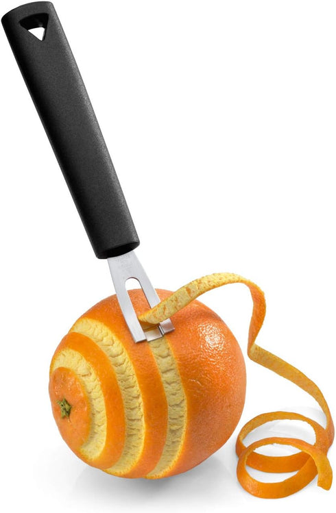 triangle Channel Knife - Rectangular Stainless Steel Blade - Fruit & Vegetable Carving Tool for Garnishing - GreenGrip Handle - Dishwasher Safe - ...