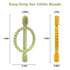 Baby Teething Toys with Easy-Hold Handle, Silicone Infant Toothbrush, Textured On Both Sides Helps Massage, Soothe Sore Gums, Teething Toys for Ba...