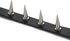 Flongo Gothic Black Rivet Leather Spiked Necklace Neckband Choker, Unisex Spike Studded Punk Rock Biker Wide Strap Leather Collar Necklace, Rivets...