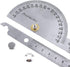 0-180 Degree Angle Finder, Stainless Steel Round Head Rotary Protractor Scale Angle Finder Adjustable Double-arm Ruler Angle, Finder Craftsman Rul...
