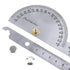 Angle Protractor Angle Finder Ruler 0-180 Degrees Stainless Steel Protractor Swing Arm Adjustable Screw Woodworking Ruler Angle Measure Tool for E...