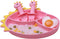 Suction Plates for Baby,Silicone Toddler Plates with Spoon Fork set Divided Dinosaurs Plates Self Feeding Training Baby Dinner Plate-Pink Dinosaur...