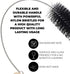 Flexible Drain Cleaner Brush (72" Long) for Clogs, Drains, Bottles, Pipes, Bathtub, Shower, Kitchen and Bathroom Sink, Heavy-Duty Double Ended Nyl...