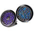 2PCS 30mm Car Aromatherapy Essential Oil Diffuser Stainless Steel Black Locket with Vent Clip 12 Felt Pads...