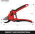 Flora Guard Garden Shears 8.2" Bypass Pruning Shears, Professional Ultra Sharp Sk5 Steel Garden Clippers, Rubber Handle Heavy Duty Plant Cutting S...
