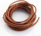 LolliBeads (TM) 3 mm Genuine Round Leather Cord Braiding String Light Brown 5 Meters (5 Yards)...