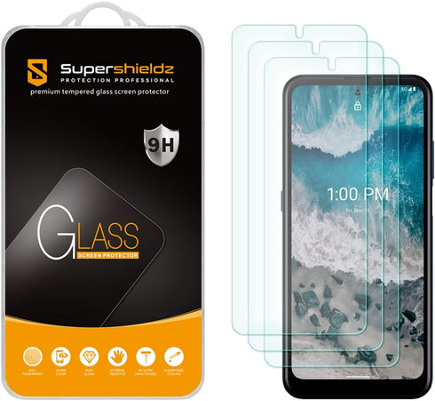 Supershieldz (3 Pack) Designed for Nokia X100 Tempered Glass Screen Protector, Anti Scratch, Bubble Free...