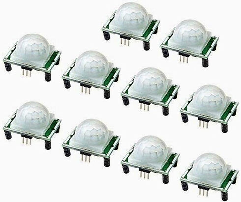 WMYCONGCONG 10 PCS HC-SR501 PIR Module Pyroelectric Infrared Motion Sensor Module Detector for Security Use...