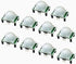 WMYCONGCONG 10 PCS HC-SR501 PIR Module Pyroelectric Infrared Motion Sensor Module Detector for Security Use...