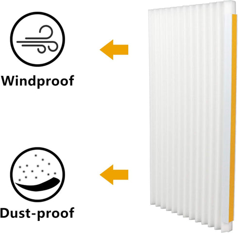 LBG Products Window Air Conditioner Foam Insulation Panels, AC Side Insulating Panel Kit, 2 Pack,White Beige, 17in High x 9in Wide x 7/8in Thick...