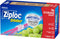 Ziploc Quart Food Storage Slider Bags, Power Shield Technology for More Durability, 76 Count...