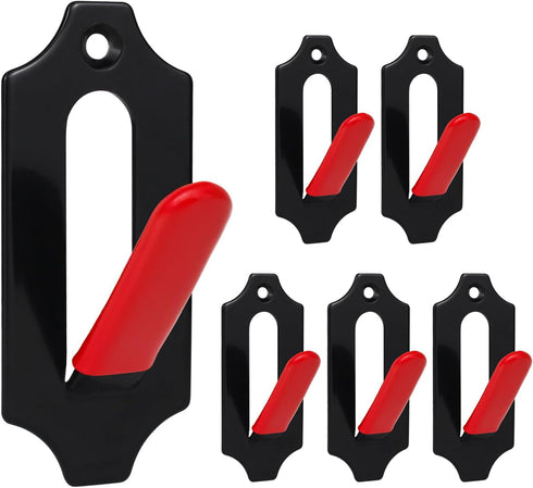 6 Pack European Mount Skull Hanger Deer Skull Mount for Deer Mule Antelope Coyote and Small Game Animals with Silicone Protector Red...