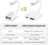 SUNTRSI USB Camera Adapter, USB Female OTG Adapter for iPhone iPad, Portable USB Adapter for iPhone with Charging Port, No Application, Plug and P...