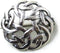 925 Sterling Silver Norse Filigree Brooches, Cloak, Shawl, Scarf Pin, Celtic Irish Vintage Jewelry...