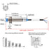 M12 Inductive Proximity Sensor Switch, Non-shield Type, LJ12A3-4-Z/CY, Detector 4mm, 10-30VDC 200mA, PNP NO+NC, 4 Wire...