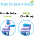 Disney Frozen Deluxe Carrying Strap One Touch Water Bottles with Reusable Built in Straw (Snow Canteen 16.9oz)...