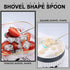 8Pcs Shovel Shape Stainless Steel Spoon with Exquisite Box, Gleaming Tea Coffee Sugar Cake Spoon, Dessert Ice Cream Spoon, Fruit Spoon Stirring Sp...