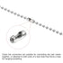 MECCANIXITY Ball Chain Connector Clasps, Stainless Steel Replacement Cord Connector Fit for 1.5/2/2.4/3.2/4mm Beaded Ball Chain, Silver Pack of 10...