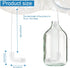 Honeydak 2-Pack 30 Inch Carboy Brush, Nylon & Steel, L-Shape, Clear, 76cm, Wine Making & Beer Brewing, Glass Carboy Cleaning Brush...