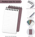 Pocket Notebook/Spiral Notebook - 8 Set Of Small Notebook Journal, Pocket Notepad with Thick Paper, 3" x 5" Journal for Women, Mini Notebook Journ...