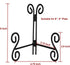 Plate Stand, 6 Inch Metal Plate Stands for Display 2 Pack, Black Iron Easel Stand Decorative Plate Holder for Picture Frame Photo Collectibles Boo...