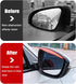 2PCS Car Rear View Mirror Rain Visor, Carbon Fiber Sun Visor Automotive Side Mirror Rain Eyebrow Snow Ice Cover Sticker Decal, Vehicle Exterior Ac...