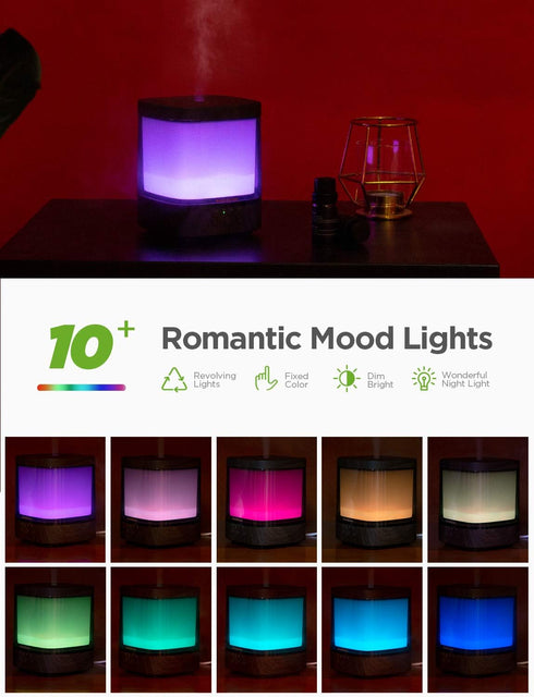 InnoGear Diffusers for Essential Oils, 300ml Oil Diffuser Aromatherapy Diffusers Aroma Ultrasonic Cool Mist Humidifier 4 Timers Color Changing Lig...