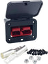 175A Plug Mounting Panel with Cover for Anderson SB175 Connectors Flush Mount Recessed Plate (Red-1pc)...