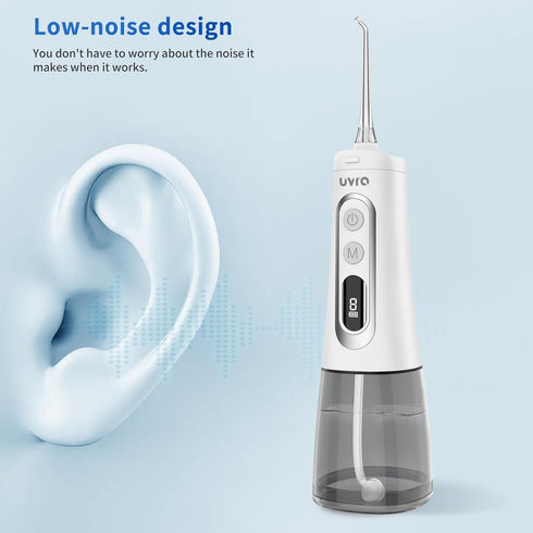 Water Dental Flosser Portable Teeth Cleaner 9 Modes Water Picks 300ml Large Tank Cordless Oral Irrigator Rechargeable Ipx7 Waterproofe High Pressu...
