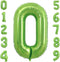 Tellpet Birthday Number Balloons, Foil Mylar Number Balloon, Green Number 0...