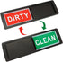 Dishwasher Magnet Clean Dirty Sign, Dirty Clean Kitchen Message Sign with Adhesive Stickers Slide Indicator to Show Dishes/Washing Machine Clean o...