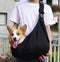 Adjustable & Reversible Dog/Cat Sling Carrier – Comfortable Pet Travel Bag for Small to Medium Dogs & Cats with Secure Strap Buckle (Black)...