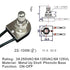 Rotary Switch Zing Ear ZE-106M 125VAC/6A 250VAC/3A 125VL/6A Two Wire Replaces 3/8" 90-501 80-1132 Turn Canopy Lights Lamps Thread Brass Knob On-Of...