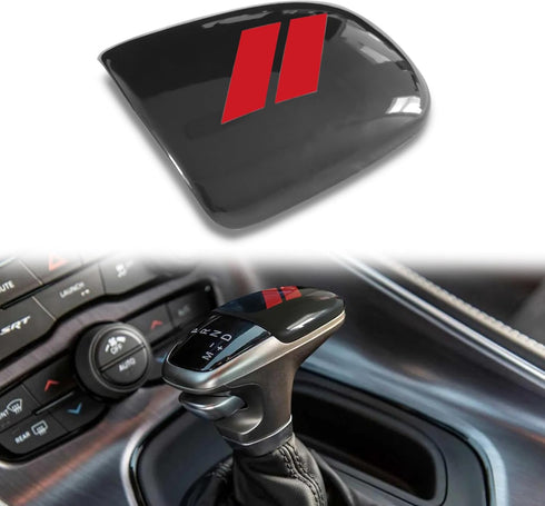 Gear Shift Knob Trim ABS Interior Decoration Gear Shifter Cover Protector Decorate, Compatible with Dodge Charger Challenger Accessories 2015-2022...
