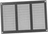 EUROPLAST 12x8 inch Vent Cover with Screen Mesh - Galvanised Register Vent Cover - Metal Air Return Grill - HVAC Vent Register for Home Improvemen...