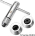 uxcell Adjustable Ratchet Tap Wrench T-Handle, for Metric M5-M12 Thread Taps, Ratcheting T Handle Holder Reamer Hand Tapping Tool for Machinist Re...