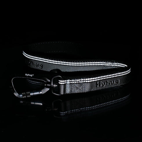 Hyhug Pets 3M Reflective Safe Short Leash - Fashion and Sturdy Jacquard Weave Nylon Lead for Giant Large Medium Dogs Walking,Jogging,Running,Train...