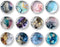 12 Pcs Glass Refrigerator Magnets, Marble Colorful Pattern Office Whiteboard Magnets, Dry Erase Board Magnets, Calendar Maps Magnets, 35mm(1.3")...