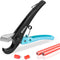 SHALL PEX Pipe Cutter, Cuts up to 1-3/8’’, Fast Tubing Cutter for PEX, Plastic Hoses, PVC, CPVC, PP-R, PE (Thin), etc., Aluminum Alloy Pipe Cuttin...