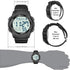 Beeasy Men Digital Sports Watch,Waterproof Watch with Stopwatch Countdown Timer Alarm Function Dual Time Rubber Strap Wrist Watch for Men/Student...