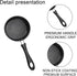 Egg Frying Pan, 4.7-Inch Single Egg Durable Small Pan with Handle, Nonstick Frying Pan With Lid Covered, Heat Resistant Small Egg Skillet Cooking ...