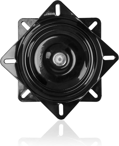 BQLZR 6 inch A3 Steel Plate Black Ball Bearing Square Swivel Turntable Chair Swivel for Bar Stool Chair...