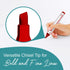 Permanent Markers, Chisel Tip, Red, Quick Drying Ink, Works on Paper, wood, Plastic, metal and Glass, Great for Home, Office and School use...