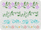 FINGERINSPIRE Flower Border Stencil (4 Style) 11.7x8.3inch Reusable Flower Drawing Stencil Vines Pattern Stencil Ivy Decoration Stencil for Painti...