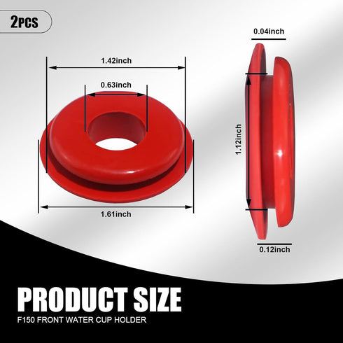20 PCS Glad Hand Seals, Rubber Truck Glad Hand Seals, Air Hose Glad Hands Grommets Round Gaskets, for Semi Trucks Trailers Brake Air Hose (Red & B...