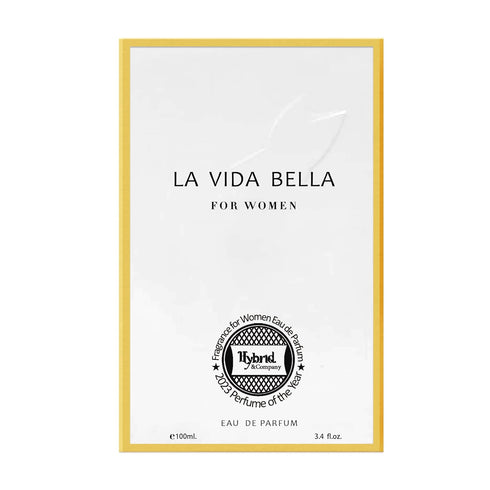 Hybrid & Company La Vida Bella Fragrance for Women Eau De Parfum Natural Spray Elegant Scent, 3.4 Fl Oz...