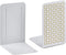 Acrimet Metal Bookends, Non-Skid Book Stand for Shelves, Heavy Duty Book Stopper, 6-7/8" H x 4" W x 4-1/2“ D, (White Bookend with Gold Design), 1 ...