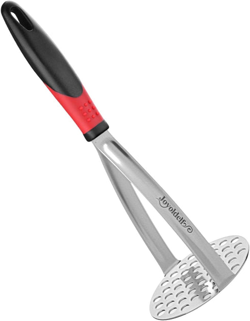 Joyoldelf Heavy Duty Potato Masher, Stainless Steel Integrated Masher Kitchen Tool & Food Masher/Potato Smasher with Non-slip Handle, Perfect for ...